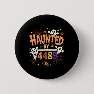 Grus Halloween Skelet Grus Zes Zeven Nummer Ronde Button 5,7 Cm