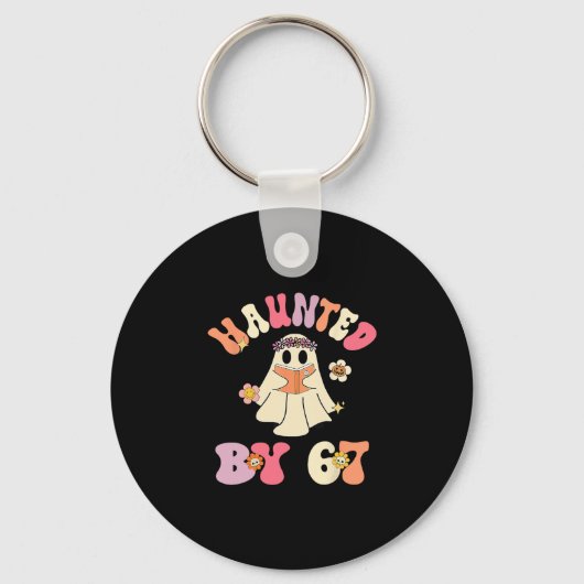 Grus Halloween Skelet Grus Zes Zeven Nummer Sleutelhanger (Voorkant)