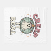 Grus het echt spook disco Halloween shirt ontwerp_ Fleece Deken (Voorkant (Horizontaal))