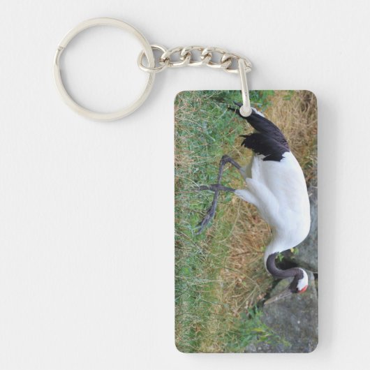Grus japonensis sleutelhanger (Voorkant)