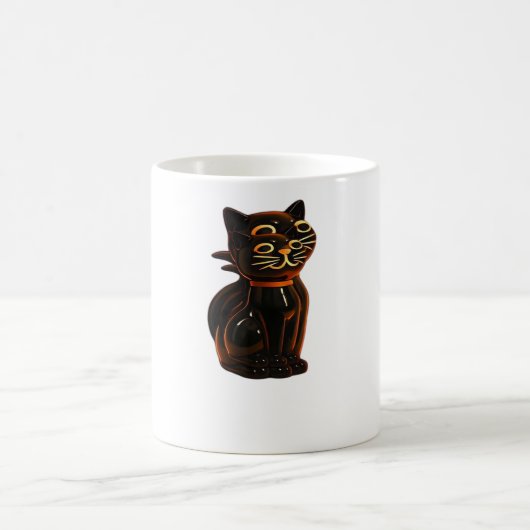 Grusel Cat Halloween Gift Classic T-shirt Koffiemok (Center)