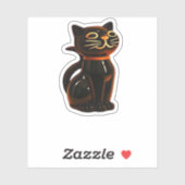 Grusel Cat Halloween Gift Classic T-shirt Sticker (Vel)