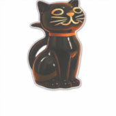 Grusel Cat Halloween Gift Classic T-Shirt Sticker (Voorkant)