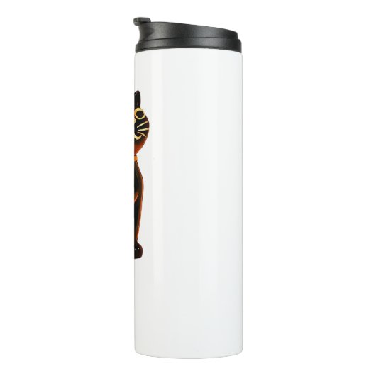 Grusel Cat Halloween Gift Classic T-shirt Thermosbeker (Geroteerd rechts)