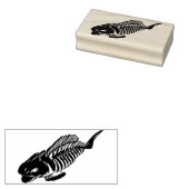 Grusel Fisch Rubberstempel (Gestempeld)