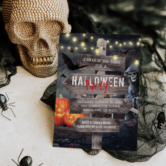 Gruselig Bord Volwassenen Halloween Feest Kaart