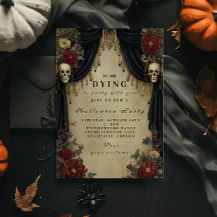 Gruselig Gotische Kaarslicht Halloween Kaart