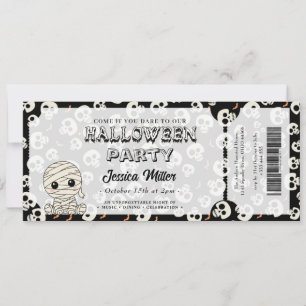 Gruselig Halloween-feestkaart Kaart