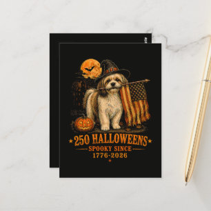 Gruselige 250 Halloweens Shih Tzu Patriottische 17 Briefkaart