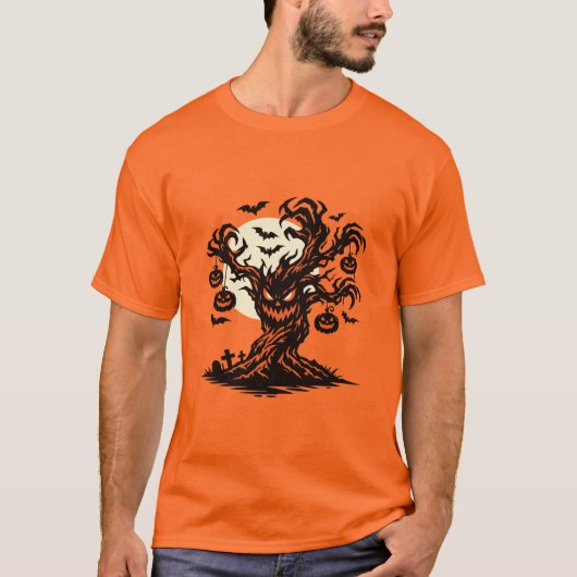 Gruselige Halloween Boom Jack O'Lantern T-shirt (Voorkant)
