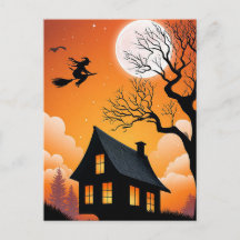 Gruselige Halloween Groet Ansichtkaart