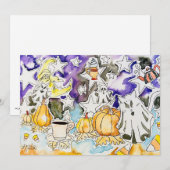 Gruselige Halloween kaart (Voorkant / Achterkant)