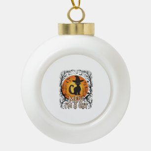 Gruselige Halloween Pompoen Spokerige Nacht Geest  Keramische Bal Ornament