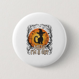 Gruselige Halloween Pompoen Spokerige Nacht Geest  Ronde Button 5,7 Cm