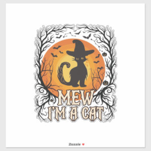 Gruselige Halloween Pompoen Spokerige Nacht Geest  Sticker