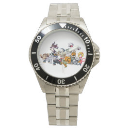 Gruselige Halloween-tijdwaarnemer: roestvrij staal Horloge