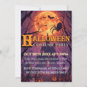 Gruselige Maan Halloween Kostuumfeest Trends 🎃 Kaart