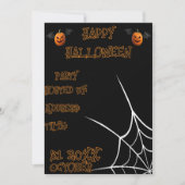 Gruselige Pompoen Feest Uitnodiging (Voorkant)