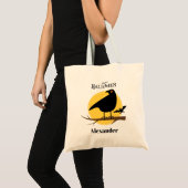 Gruselige Zwarte Raaf Halloween Tote Bag (Voorkant (product))