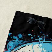 Gruseliger Totenkopf Strandlaken (In situ)