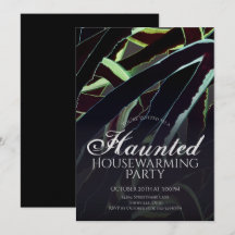 Gruselijk Huisfeest Zwart Groen Halloween Feestje