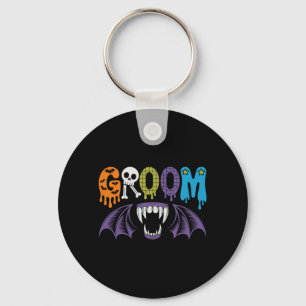 Gruselijke bruid en bruidegom Halloween bruiloft l Sleutelhanger