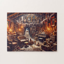 Gruselijke Bruid's Gotische Macabere Zolder Legpuzzel