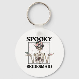 Gruselijke bruidsmeisje bruid skelet Halloween vri Sleutelhanger