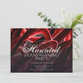 Gruselijke Housewarming Spetterende Halloween Fees Kaart (Staand voorkant)