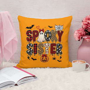 Gruselijke Zuster Halloween Luipaardprint Mix Kussen