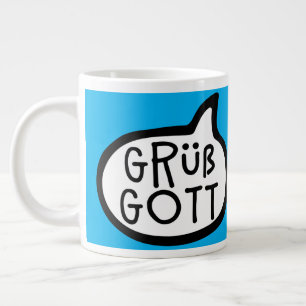Grüß Gott, Duitse Hallo, Oostenrijk, Beieren, Swab Grote Koffiekop