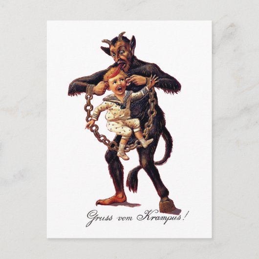 Gruss vom (GROENEN/EVA, NL) Krampus Briefkaart (Voorkant)