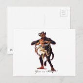 Gruss vom (GROENEN/EVA, NL) Krampus Briefkaart (Voorkant / Achterkant)