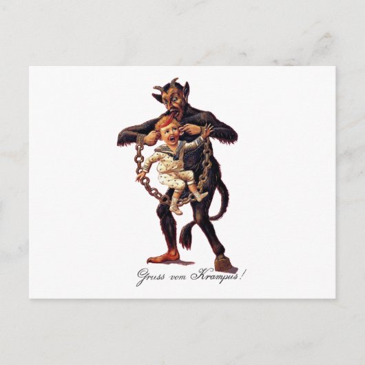 Gruss vom (GROENEN/EVA, NL) Krampus Briefkaart (Voorkant)