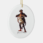 Gruss vom (GROENEN/EVA, NL) Krampus Keramisch Ornament (Rechts)
