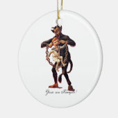 Gruss vom (GROENEN/EVA, NL) Krampus Keramisch Ornament (Links)