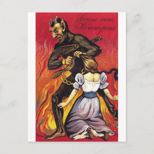 Gruss Vom Krampus Briefkaart (Voorkant)