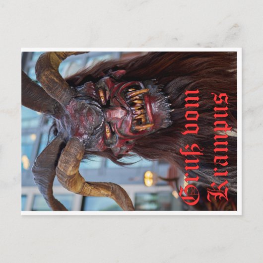 Gruß vom Krampus Briefkaart (Voorkant)