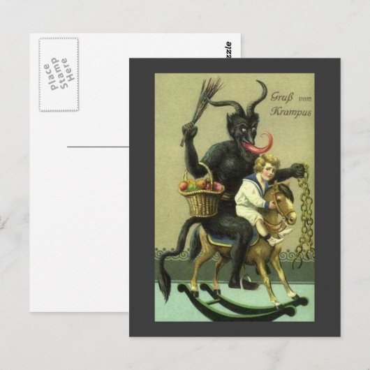 Gruss Vom Krampus Briefkaart (Voorkant / Achterkant)