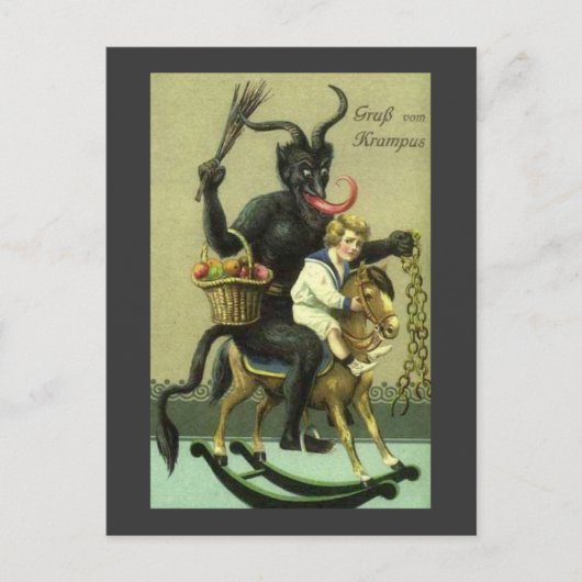 Gruss Vom Krampus Briefkaart (Voorkant)