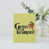 Gruss Vom Krampus Briefkaart (Staand voorkant)