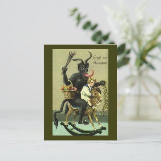 Gruss Vom Krampus Briefkaart (Staand voorkant)
