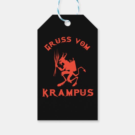  Gruss vom Krampus Cadeaulabel (Voorkant)