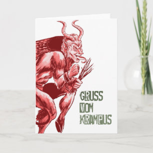 Gruss Vom Krampus Feestdagen Kaart