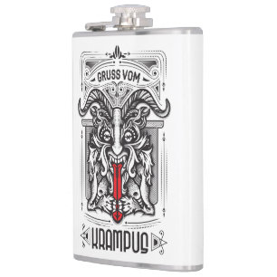 Gruss vom Krampus Flask Heupfles
