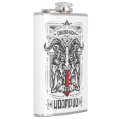 Gruss vom Krampus Flask Heupfles (Rechts)
