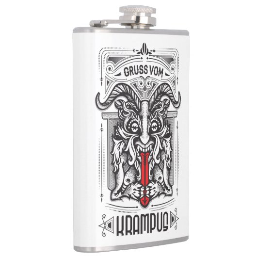 Gruss vom Krampus Flask Heupfles (Rechts)