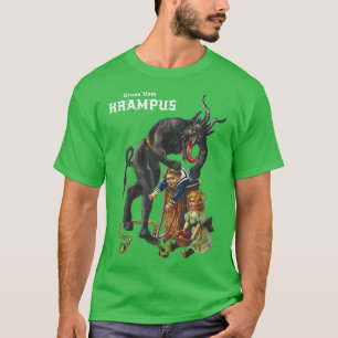 gruss vom krampus - groeten uit kerst - germani t-shirt