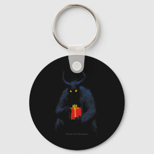 Gruss Vom Krampus Horns Vakantie Kerst Vintage Sleutelhanger