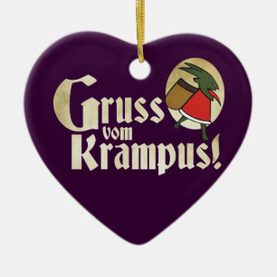 Gruss Vom Krampus Keramisch Ornament